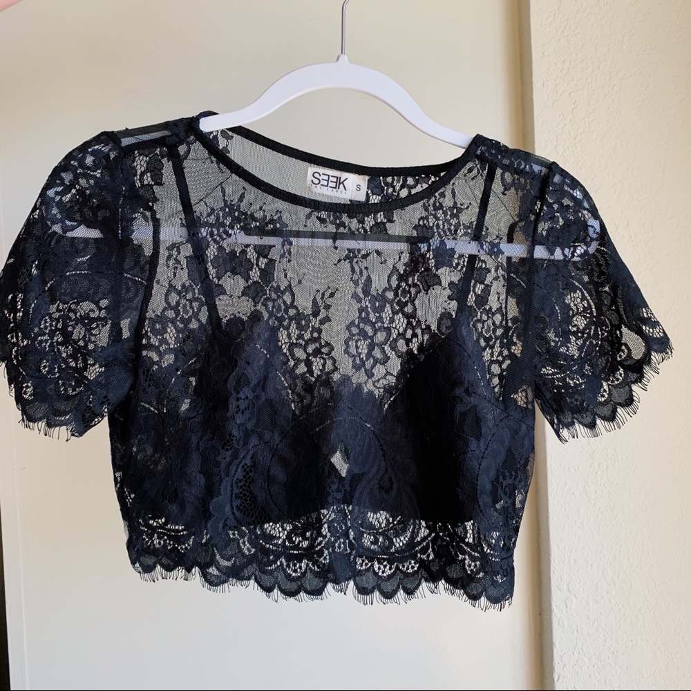 SEEK Lacey crop top